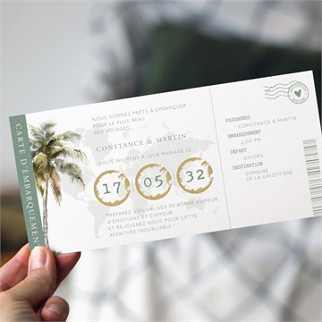 Carte recto-verso - paysage 