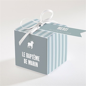 Boîte de dragées baptême mon berger
