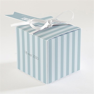 Boîte de dragées baptême mon berger - Dos de la boîte