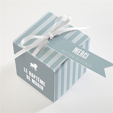 Boîte de dragées baptême mon berger - Dessus de la boîte