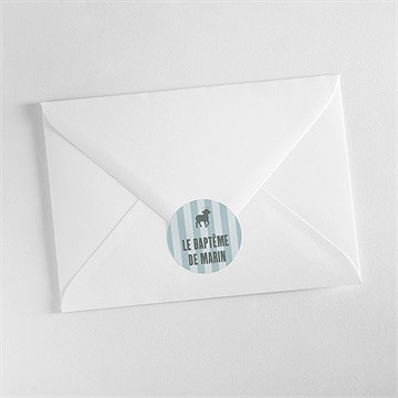 Sticker baptême mon berger - Mise en situation