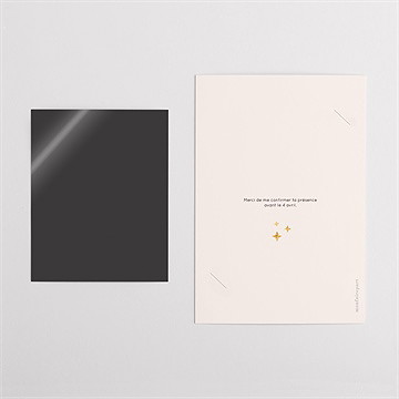 Invitation anniversaire paillette couleur 20 ans - Vue d'ensemble