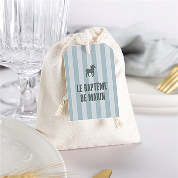 Pochon baptême mon berger - Mise en situation