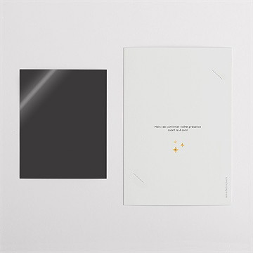 Invitation anniversaire paillette couleur 30 ans - Vue d'ensemble