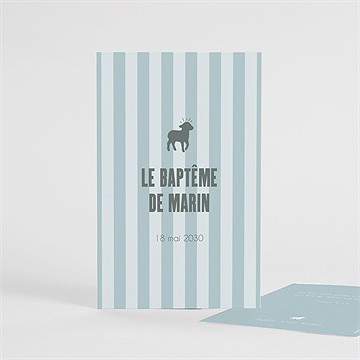 Signet baptême mon berger - recto du signet