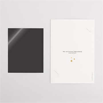 Invitation anniversaire paillette couleur 70 ans - Vue d'ensemble