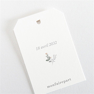 Etiquette profession de foi force - Dos de l'étiquette