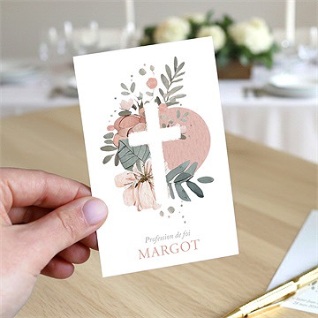 Signet profession de foi equilibre - Dos du signet