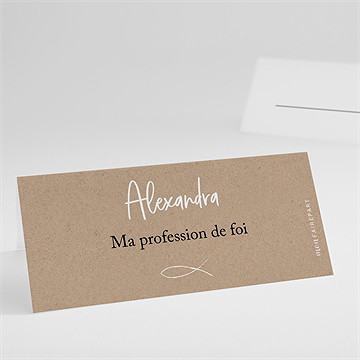 Marque-place profession de foi entre nous tous