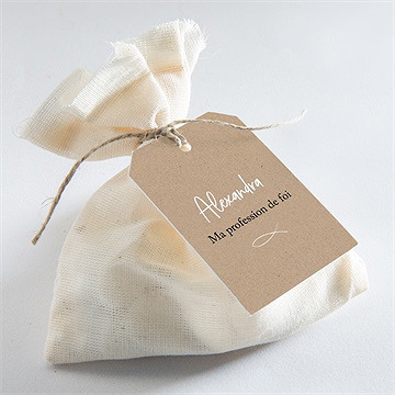 Etiquette profession de foi entre nous tous - Mise en situation