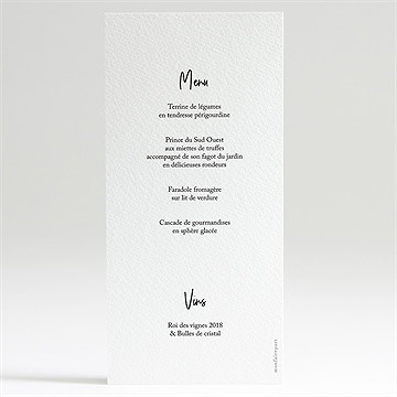 Menu profession-de-foi entre nous tous - Dos du menu