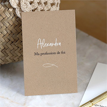 Signet profession de foi entre nous tous portrait - Mise en situation