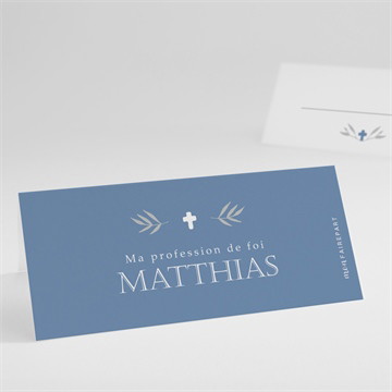 Marque-place profession de foi fondamental