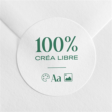 Sticker confirmation vierge personnalisable