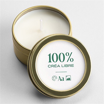 Bougie confirmation vierge personnalisable