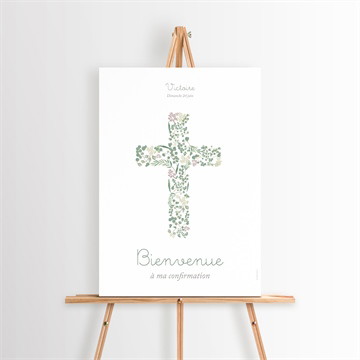 Panneau bienvenue confirmation croix liberty étui