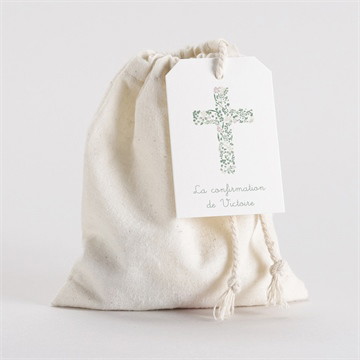 Pochon confirmation croix liberty étui