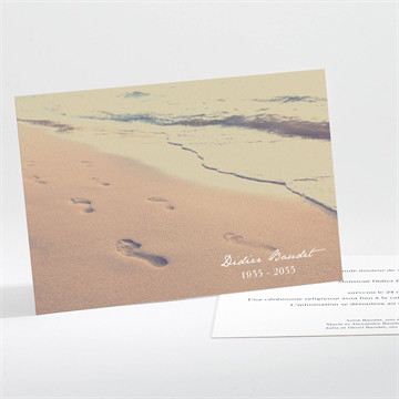 Faire-part décès traces de vie