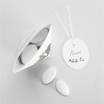 Boîte de dragées confirmation reflet d'une croix étui - Intérieur de la boîte