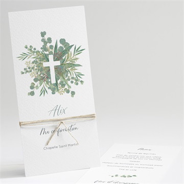 Menu confirmation reflet d'une croix étui