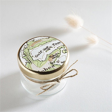 Sticker mariage carte du monde - Mise en situation