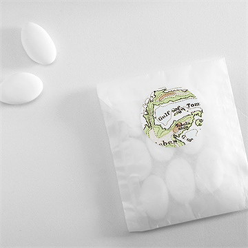 Sticker mariage carte du monde - Mise en situation