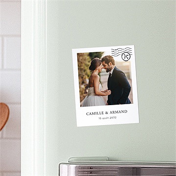 Remerciement mariage carte du monde - Mise en situation