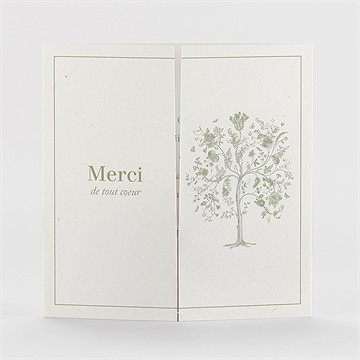 Remerciement décès l'arbre de vie 2 volets