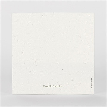 Remerciement décès l'arbre de vie 2 volets - Vue de Dos