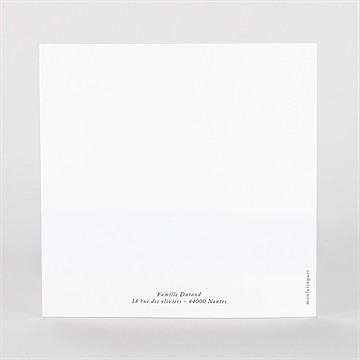 Remerciement décès brume lumineuse 2 volets - Vue de Dos