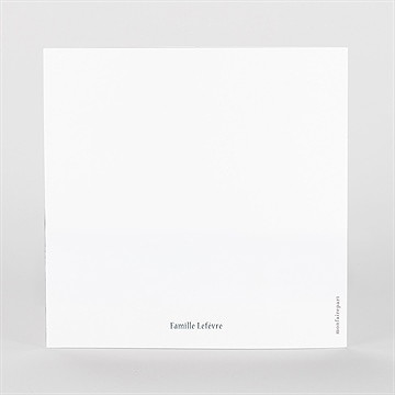 Remerciement décès empreinte aquarelle 2 volets - Vue de Dos