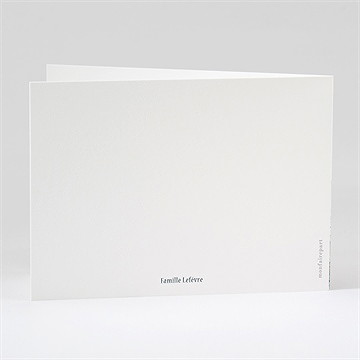 Remerciement décès empreinte aquarelle paysage - Dos du remerciement