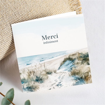 Carte pliée - carré