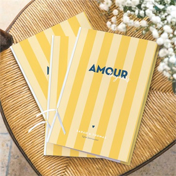 Livret de messe mariage amour d'été