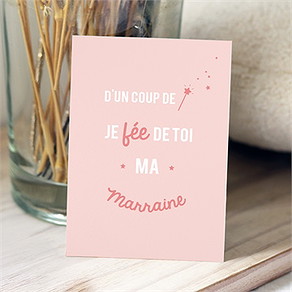 Carte demande parrain marraine ma bonne fée