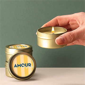 Bougie mariage amour d'été - Mise en situation