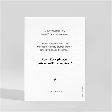 Carte demande parrain marraine test vision parrain - Dos du faire-part