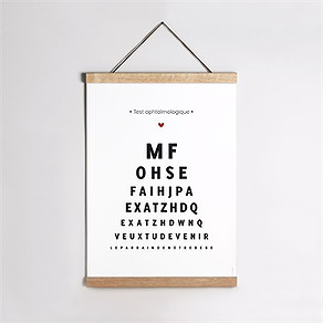 Affiche demande parrain marraine test ophtalmologique parrain