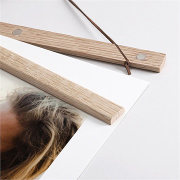 Affiche demande parrain marraine imprimé léopard - Détail des supports en bois