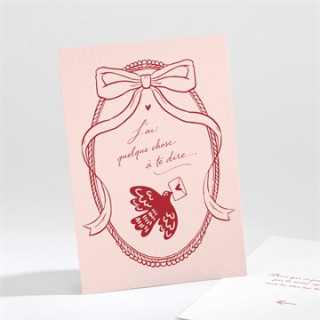 Carte demande témoin vintage romantique