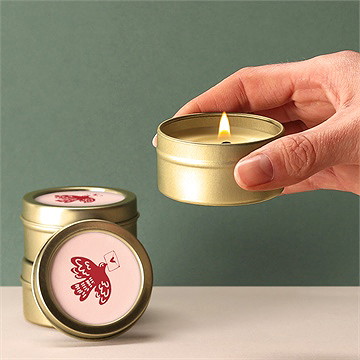 Bougie demande témoin vintage romantique - Bougie allumée