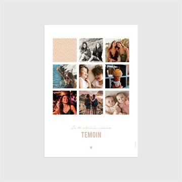 Affiche témoin vintage romantique