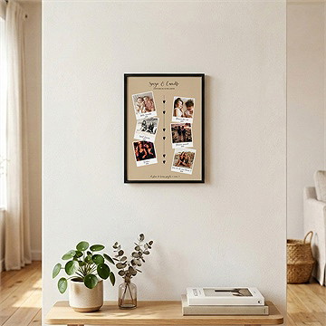 Affiche témoin rétro chic - Mise en situation