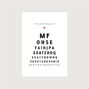 Affiche témoin humour lettres