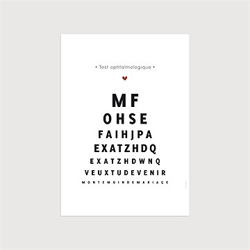 Affiche témoin humour lettres