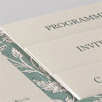Faire-part mariage style provençal - Détail du faire-part