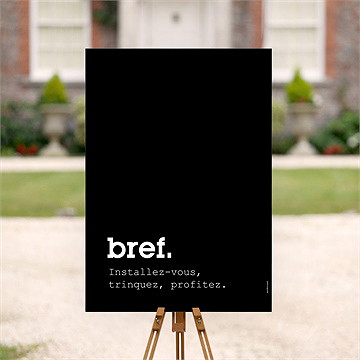 Panneau bienvenue anniversaire bref - Mise en situation