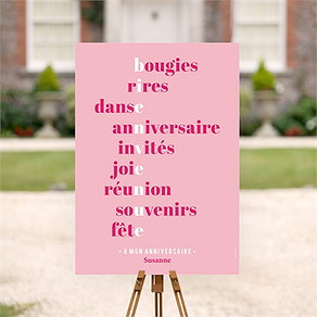 Panneau bienvenue anniversaire 40 ans humour