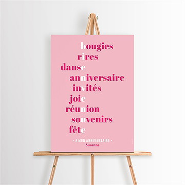 Panneau bienvenue anniversaire 40 ans humour - Mise en situation