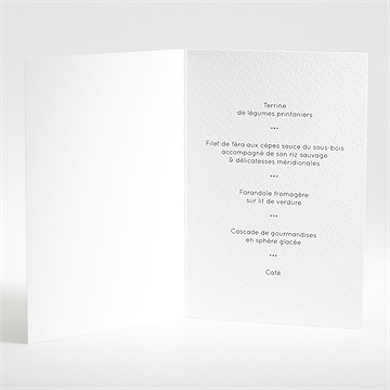 Menu anniversaire 40 balais - Intérieur du menu